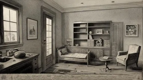 sitting room,danish room,consulting room,study room,the little girl's room,computer room,secretary desk,interiors,livingroom,therapy room,children's bedroom,vintage drawing,bedroom,empty interior,doct