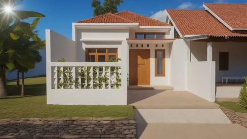 fanlight,inverted cottage,3d rendering,holiday villa,unitech,tropical house,exterior decoration,house entrance,sketchup,private house,smart home,lightscribe,render,brighthouse,luxury property,residenc