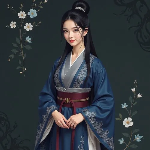 hanbok,chuseok,hanfu,qianfei,jingqian,xiaojian,Illustration,Realistic Fantasy,Realistic Fantasy 23