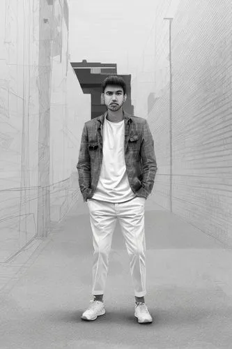 a male,abdel rahman,concrete background,mohammed ali,png transparent,portrait background,pedestrian,huacachina,album cover,digital compositing,drake,white clothing,photographic background,kabir,photo 