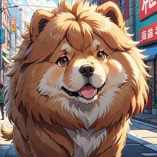 Chowchow very furry,tibetan mastiff,chow-chow,chow chow,lion,golden retriever,cheerful dog,street dog,long-haired hihuahua,dog illustration,canine,lion number,samoyed,lhasa,lion head,nikko,pungsan dog