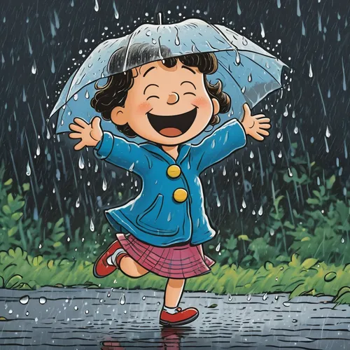 walking in the rain,in the rain,rain,raining,rainy day,raindops,rainy,rainy season,rainy weather,little girl with umbrella,rains,rain shower,heavy rain,raincoat,rain drop,rain suit,rain drops,raindrops,light rain,raindrop,Illustration,Children,Children 05