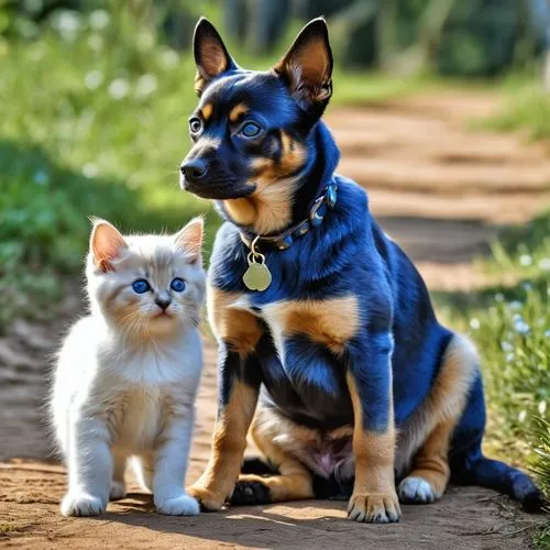 dog and cat,dog - cat friendship,chihuahuas,garrison,two friends,georgatos,Photography,General,Realistic