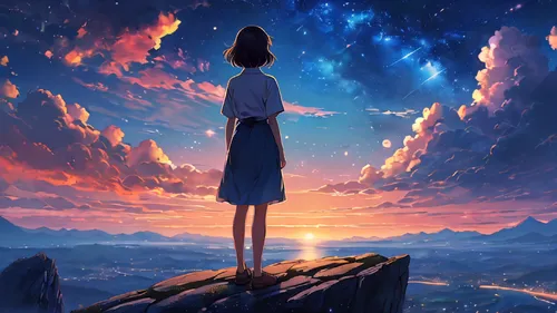 sky,cielo,ghibli,earth rise,the horizon,cosmos,cosmos wind,star sky,tanabata,horizon,fantasia,falling star,kizu,studio ghibli,horizons,escapism,zindagi,summer sky,dream world,hikari,Photography,General,Natural