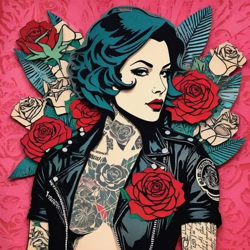 chicanas,rosa bonita,baroness,bella rosa,rosa,rockabella,jeffree,hip rose,rosa peace,arrow rose,rosson,faile,popart,valentine pin up,tattoo girl,red roses,red rose,gangloff,rose flower illustration,roses,Unique,Paper Cuts,Paper Cuts 07