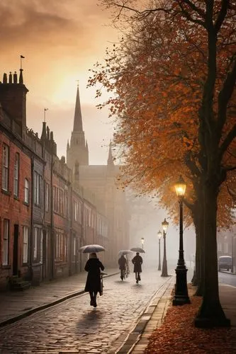 dunfermline,autumn morning,grimshaw,york,lichfield,macclesfield,dickensian,burslem,kilmarnock,shrewsbury,autumn motive,inglaterra,edinburgh,cobbled,autumn fog,rotherham,dumfries,northumbria,reekie,newcastle upon tyne,Photography,Black and white photography,Black and White Photography 02