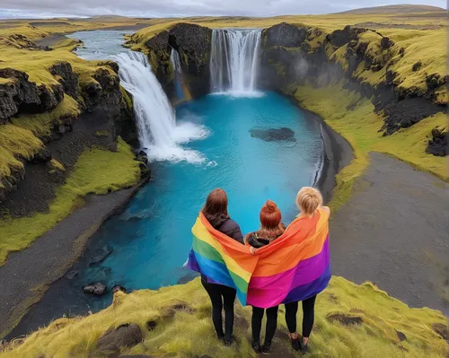 skogafoss,iceland,godafoss,seljalandsfoss,icelanders,eastern iceland,rainbow bridge,haifoss,strokkur,wonders of the world,rainbow background,ilovetravel,high tourists,geyser strokkur,reykjavik,gufufoss,land love,iceland horse,couple goal,kirkjufellfoss,Illustration,Abstract Fantasy,Abstract Fantasy 13