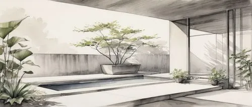 garden design sydney,landscape design sydney,bamboo plants,landscape designers sydney,sketchup,balcony garden,neutra,house plants,ryokan,houseplant,houseplants,3d rendering,landscaped,roof garden,roof landscape,sunroom,ryokans,renderings,core renovation,japanese-style room,Illustration,Paper based,Paper Based 30