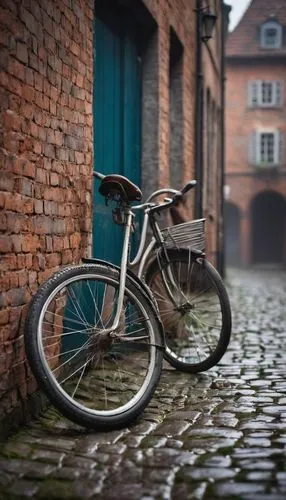 cobbles,old bike,bicycle,road bicycle,parked bike,bicycles,woman bicycle,cobblestones,bicycle basket,the cobbled streets,cobble,city bike,bicycle part,tandem bicycle,racing bicycle,fahrrad,velocipede,road bike,bicycle frame,cyclo-cross bicycle,Art,Classical Oil Painting,Classical Oil Painting 24