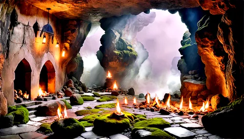 cave church,caverns,grotto,cavern,cave tour,caves,dungeon,karst landscape,cave,labyrinthian,rivendell,alfheim,grotte,grotta,fairy village,caverna,cavernosa,the blue caves,karst area,hall of the fallen,Illustration,Realistic Fantasy,Realistic Fantasy 40