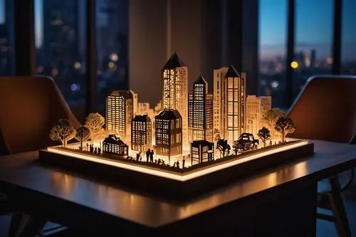 drawing with light,table lamp,city at night,cityscape,table lamps,city skyline,desk lamp,city lights,light art,lego city,luminarias,candle holder,metropolis,micropolis,night lights,hannukah,night light,light paint,illuminated lantern,light drawing,Unique,Paper Cuts,Paper Cuts 10