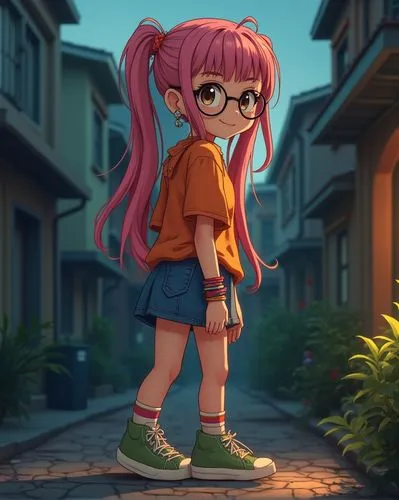 lavagirl,ponyo,cute cartoon character,saiki,matoika,anime 3d