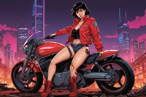 akira,kaneda,motoko,misato,tatari,motorbike,vampirella,ducati,cbr,motorcycle,ducati 999,motorcyle,mignoni,biker,asami,red motor,motorcycles,motobi,animeigo,motorscooter,Illustration,Vector,Vector 19