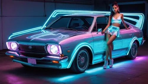 fiat 126,neon body painting,neon lights,automotive lighting,volkswagen beetlle,neon light,polish fiat 126p,car lights,volkswagen golf,datsun 510,neon,glow in the dark paint,volkswagen golf mk2,3d car wallpaper,renault 5 turbo,fiat uno,renault 5,volkswagen golf mk1,autobianchi bianchina,black light,Conceptual Art,Daily,Daily 15