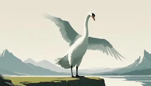 fujian white crane,trumpeter swan,grey neck king crane,red-crowned crane,crane-like bird,egret,crane,trumpeter swans,tundra swan,white pelican,swan on the lake,stork,pelican,dalmatian pelican,bird illustration,white heron,swan,eastern crowned crane,white-naped crane,demoiselle crane,Illustration,Japanese style,Japanese Style 08