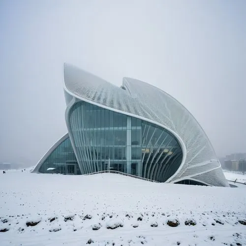 snohetta,futuristic art museum,bjarke,safdie,calatrava,snowhotel,futuristic architecture,snow roof,snow shelter,libeskind,tempodrom,morphosis,epfl,snow house,skolkovo,winter house,ordos,snow ring,koolhaas,futuroscope,Photography,General,Realistic