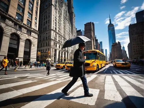 new york streets,a pedestrian,new york taxi,pedestrian,crosswalk,jaywalking,jaywalker,pedestrian crossing,pedestrian lights,newyork,man with umbrella,woman walking,bizinsider,pedestrians,nyclu,cityscapes,new york,manhattanites,walkability,wnyc,Art,Artistic Painting,Artistic Painting 37