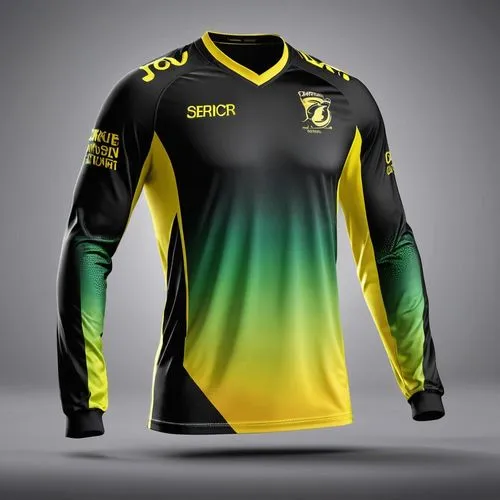 sports jersey,bicycle jersey,maillot,gold foil 2020,apparel,long-sleeve,high-visibility clothing,sports uniform,titane design,black yellow,ordered,uniforms,mock up,desing,jersey,new topstar2020,two color combination,vitality,active shirt,uganda kob,Photography,General,Realistic