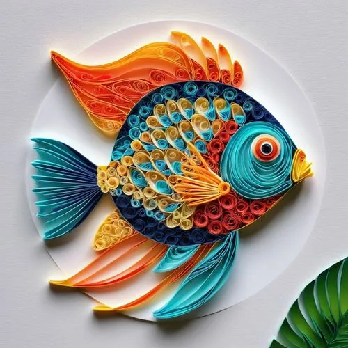 ornamental fish,discus fish,rainbowfish,tropical fish,fish in water,poisson,Unique,Paper Cuts,Paper Cuts 09