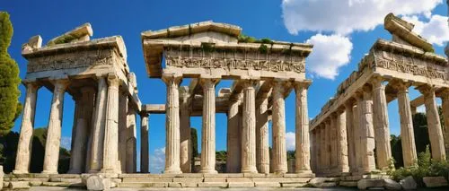 volubilis,jerash,baalbek,celsus library,dougga,greek temple,roman columns,temple of hercules,temple of diana,doric columns,roman temple,leptis,baalbeck,temple of poseidon,ephesus,columns,erechtheus,celsus,palmyra,segesta,Conceptual Art,Daily,Daily 09