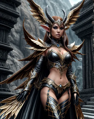 dark elf,female warrior,sorceress,warrior woman,fantasy art,goddess of justice,fantasy woman,heroic fantasy,massively multiplayer online role-playing game,dark angel,fantasy warrior,priestess,the enchantress,breastplate,athena,archangel,the archangel,harpy,fantasy picture,sterntaler