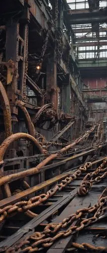 steel mill,steelworks,shipbreaking,scrap iron,industrial landscape,abandoned factory,iron construction,falsework,industrial ruin,industrial hall,metallurgical,bucket wheel excavators,metallurgy,industrial tubes,shipbreakers,ironworks,steel construction,postindustrial,industrial,steel tube,Illustration,Realistic Fantasy,Realistic Fantasy 47