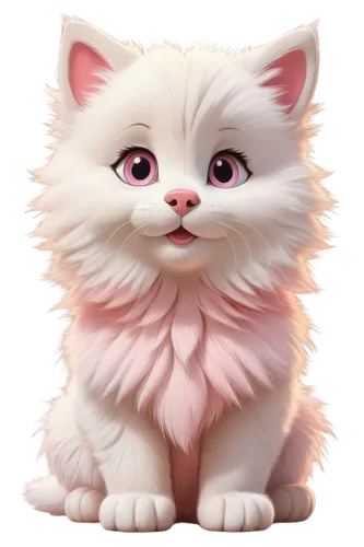 pink cat,kittenish,cats angora,himalayan persian,korin,blossom kitten,doll cat,white cat,cute cat,suri,birman,snowbell,furgal,angora,cartoon cat,fluffernutter,suara,cat vector,breed cat,fluffier,Illustration,Japanese style,Japanese Style 07