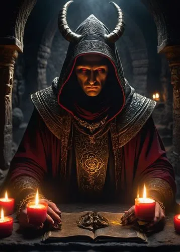 patriarch,necromancer,demonomicon,balrog,cultist,kondos,vecna,shinnok,samudrala,kotor,occultist,fortuneteller,prospero,oracular,imperatore,djedmaatesankh,samael,jafar,komor,fortune teller,Illustration,Realistic Fantasy,Realistic Fantasy 06