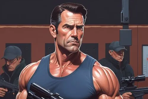 biehn,mercenaries,brosnan,terminator,game illustration,hannegan,expendable,seagal,mercenario,mcquary,shatterhand,commando,sudikoff,xanatos,hakan,biscop,mercenary,laibson,mcbain,corpsmen,Illustration,Vector,Vector 12