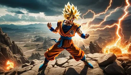 goku,son goku,vegeta,dragon ball z,dragon ball,dragonball,kame sennin,cleanup,electro,takikomi gohan,trunks,fire background,wall,power icon,aaa,electrified,nine-tailed,background images,thunderbolt,force of nature,Art,Artistic Painting,Artistic Painting 20