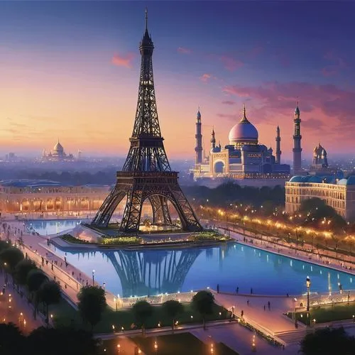 french digital background,paris,pariz,parigi,parisii,paris clip art,the eiffel tower,trocadero,eiffel tower,cairo tower,france,asiatique,eurotower,universal exhibition of paris,eiffel tower french,mosques,maghreb,parisian,eiffel,parisien,Conceptual Art,Sci-Fi,Sci-Fi 23