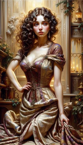 fantasy portrait,mystical portrait of a girl,victorian lady,fantasy art,emile vernon,fantasy woman,the enchantress,rapunzel,artemisia,gothic portrait,fantasy picture,priestess,celtic queen,sorceress,girl in a historic way,cleopatra,candlemaker,romantic portrait,young woman,dryad