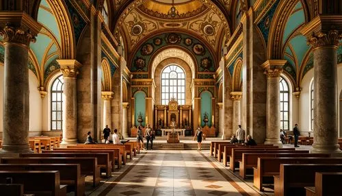 collegiate basilica,gesu,basilica of saint peter,the basilica,ecclesiatical,ecclesiastical,cathedral,minor basilica,catholicus,liturgical,catholicism,sacristy,transept,ecclesiological,sanctuary,basilica,saint peter's basilica,interior view,presbytery,nave