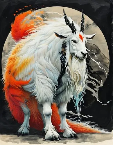 amaterasu,fantasy animal,okami,gryphon,kindred,vulpine,kitsune,atka,volf,goatflower,wolpaw,kanmon,white fox,reynal,kirin,fenrir,firecat,furgal,dryas,colotti