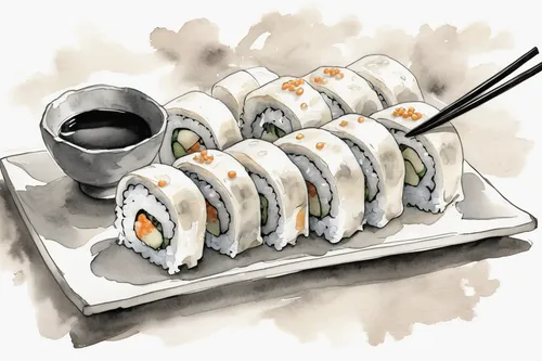 sushi roll images,gimbap,salmon roll,california maki,california roll,herring roll,sushi roll,fish roll,sushi art,sushi rolls,sushi set,sushi plate,star roll,tofu skin roll,sushi,rice noodle roll,japanese cuisine,nigiri,sushi japan,maki roll,Illustration,Paper based,Paper Based 30