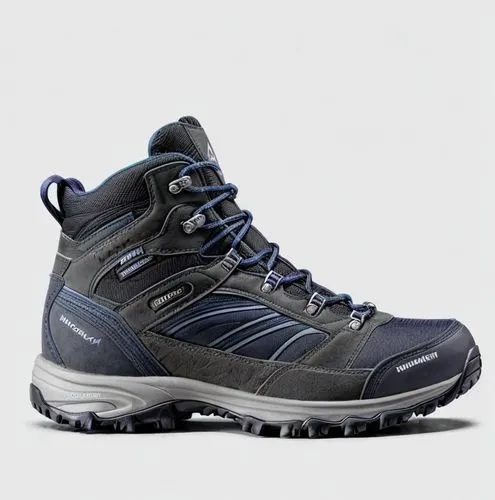 Chaussures imperméables de randonnée montagne blue navy color,mountain boots,hiking shoe,karrimor,hiking boot,hiking shoes,hiking boots,merrell,leather hiking boots,gaiters,crampons,alpinists,merrells