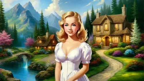 fantasy picture,fairy tale character,fantasy art,landscape background,bridalveil,the blonde in the river,celtic woman,fairy tale,forest background,rivendell,fantasy woman,xanth,fantasy portrait,fantasy girl,dorthy,beleriand,fairyland,nature background,a fairy tale,tuatha