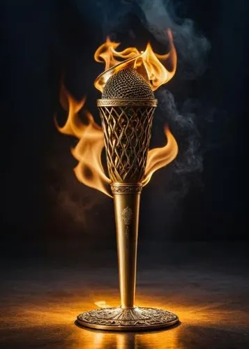 Olympic Torch,olympic flame,gold chalice,golden candlestick,goblet,flaming sambuca,olympic torch,flaming torch,chalice,turkish coffee,torchbearer,darbuka,burning torch,candlestick for three candles,to