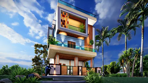 3d rendering,cube stilt houses,tropical house,residencial,modern house,render,cubic house,modern architecture,renders,sky apartment,block balcony,holiday villa,penthouses,stilt houses,smart house,drea