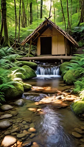 japan landscape,ryokan,beautiful japan,japan garden,japanese-style room,japanese architecture,water mill,japan,japanese shrine,the chubu sangaku national park,house in the forest,streams,kyoto,shiraka