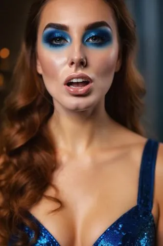 blue enchantress,ojos azules,cobalt blue,makeup artist,realdoll,electric blue,blue peacock,eyes makeup,woman face,mystique,female model,mazarine blue,blue,sapphire,color blue,vintage makeup,blue dress,fantasy woman,makeup,bodypaint