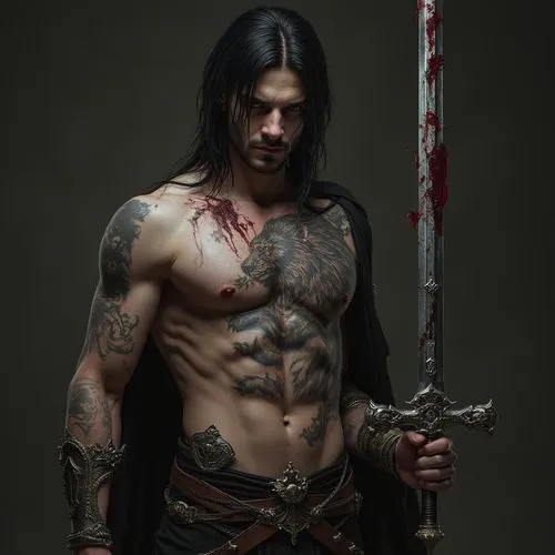 barbarian,khal,northman,samurai fighter,baldur,ronon,Photography,General,Realistic