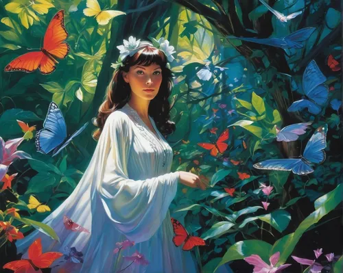 girl in the garden,jasmine blossom,jasmine,ulysses butterfly,garden fairy,faerie,butterflies,a beautiful jasmine,flower fairy,girl in flowers,secret garden of venus,julia butterfly,garden of eden,farmer's jasmine,jasmine flower,rosa 'the fairy,fairy queen,vanessa (butterfly),white butterflies,faery,Conceptual Art,Fantasy,Fantasy 20