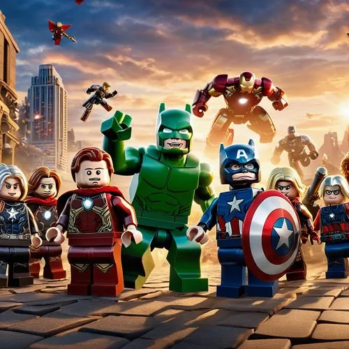 minifigures,avengers,mcu,the avengers,lego background,avenger hulk hero,Photography,General,Realistic