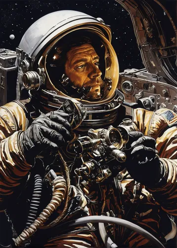 spacewalks,spacewalk,space art,astronautics,astronaut,cosmonautics day,space walk,cosmonaut,sci fiction illustration,spacesuit,astronauts,spaceman,space travel,spacefill,space craft,outer space,space voyage,astronaut helmet,space suit,detail shot,Art,Classical Oil Painting,Classical Oil Painting 09