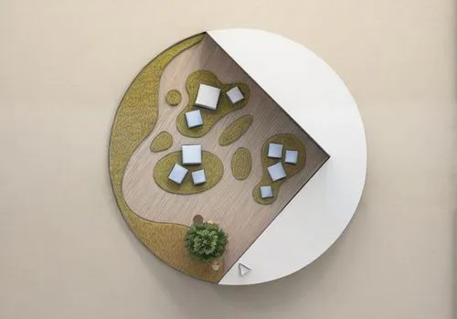 展厅平面，稻田，玻璃展示柜,wall clock,wall plate,wall decoration,circle shape frame,wall panel,garden logo,decorative frame,wall decor,decorative art,wooden signboard,quartz clock,directional sign,wall sticker,dec