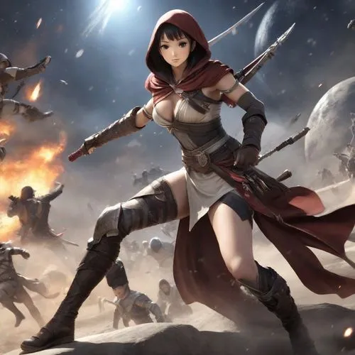 aveline,fiora,katarina,karai,female warrior,bellona