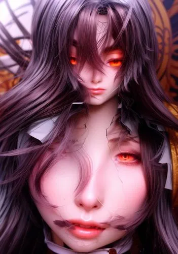 medusa,red eyes,fire red eyes,vampire lady,hinata,fuki,cheshire,haunebu,medusa gorgon,doll's facial features,vampire woman,dark art,red-eye effect,uruburu,anime 3d,psychic vampire,bleeding eyes,seerose,rusalka,gorgon