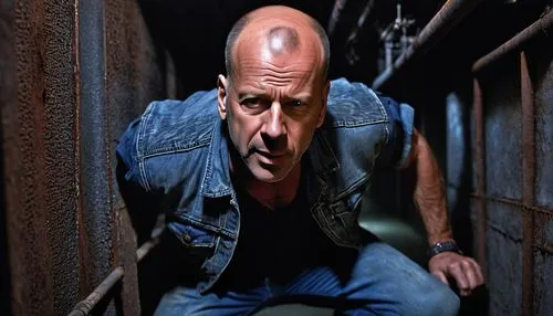 blue-collar,the edge,bald,turk,denim background,box car,fast and furious,angry man,baldness,janitor,lex,hair loss,furious,balding,strongman,repairman,cholado,pit,miner,gallows,Illustration,American Style,American Style 07