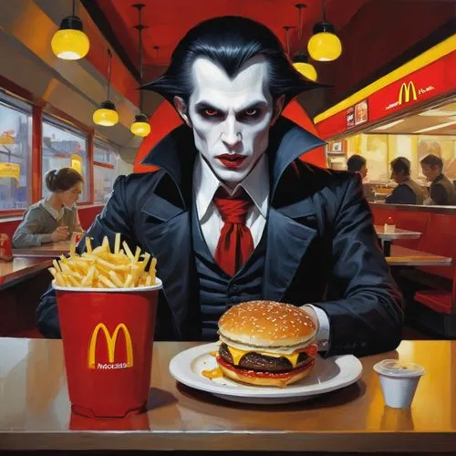 macaddict,joker,mcdonald,mcdonaldization,fastfood,hunger,macdonough,mcleodusa,mcdonalds,mccrumb,mcentire,fast food,appetite,dark mood food,mcworld,mcjob,vampiro,macdonalds,mcmc,mcintee,Illustration,Abstract Fantasy,Abstract Fantasy 07